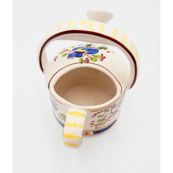 Andrea By Sadek Jay Willfred Porcelain Watering Can Hand Painted Portugal - Picture 7 of 11